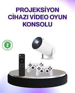 2.4G Kablosuz Destekli Oyun ve Film Projeksiyonu Ev Kullanımı İçin