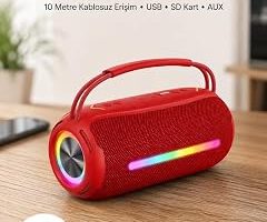 RGB Işıklı Taşınabilir Hoparlör – Çoklu Bağlantı Desteği — %25 İndirim | Amazon TR Fırsatı