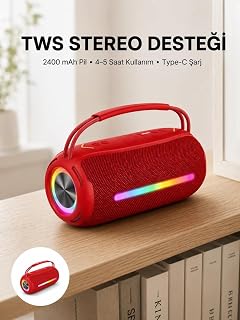 Bluetooth Kablosuz Hoparlör – Taşınabilir Güçlü Ses — %25 İndirim | Amazon TR Fırsatı
