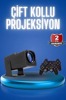 Android Projeksiyon Siyah Taşınabilir Sinema Projektörü 4k 1080p Ev Sineması Bluetooth — %44 İndirim | Amazon TR Fırsatı