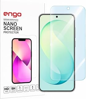 Engo Samsung Galaxy S26 Fe İle Uyumlu Ekran Koruyucu SM-S741B Nano Parlak 9H Kırılmaz Esnek Cam Çizilmeye Dayanıklı Şeffaf
