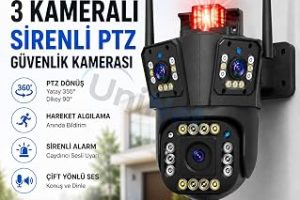 YS 17 RO 5MP Üç Kameralı WiFi PTZ Güvenlik Kamerası Dış Mekan — %28 İndirim | Amazon TR Fırsatı