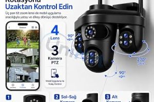 4 Kameralı WiFi Güvenlik Sistemi IP PTZ Kamera — %32 İndirim | Amazon TR Fırsatı