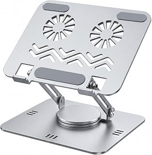 Robeve Stant Çelik Standı Ergonomik Bilgisayar Yükseltici Her Açıda Ayarlanabilir Stand Tüm Boyutlarda Notebook Uyumlu Notebook Standı Bilgisayar Stant (L-018 - Gri)