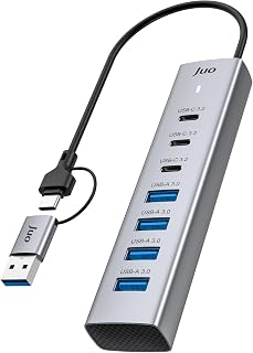 Juo Type-C ve USB-A 7 Portlu 4*USB-A 3*Type-C 5Gbps USB 3.2 Çoklayıcı Hub Dönüştürücü — %23 İndirim | Amazon TR Fırsatı