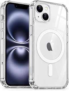 AEE® iPhone 13/14 / 15 Magsafe Kılıf, Şeffaf Darbe Emici Kılıf, N52 Mıknatıslı Kablosuz Şarj Uyumlu, Airbag Köşe Koruma, Kamera ve Ekran Koruyucu