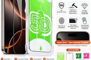 AEE® iPhone 17 Pro Max / 18 Pro Max Kırılmaz Cam Ekran Koruyucu, 9H Temperli Cam, Siyah Kenarlı Tam Kaplama, Hizalama Aparatlı Kolay Kurulum, Toz ve Parmak İzi Koruması — %29 İndirim | Amazon TR Fırsatı