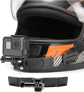 Outfire Kask Çene Bağlantı Aparatı, Yapışkanlı, Siyah, Aksiyon Kamera Uyumlu