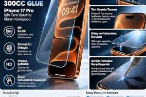 Temperli Cam Ekran Koruyucu iPhone 17/18 Pro ile Uyumlu 300CC Glue — %25 İndirim | Amazon TR Fırsatı