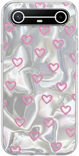 Zebana TECNO SPARK Slim 5G ile Uyumlu Kılıf Zebana Pink Heart Silikon Kılıf Pembe