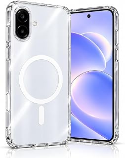 Coverzone Samsung Galaxy A08 ile Uyumlu Crystal Clear MagSafe Şeffaf Kılıf