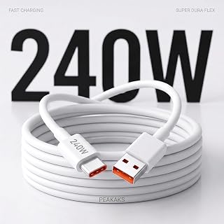240W Type-C to Type-C Hızlı Şarj ve Data Kablosu (1 Metre), Salise Göstergeli, PD 3.1 & QC 5.0 Destekli Örgülü Kablo, iPhone 15/16/17, MacBook, iPad, Samsung Uyumlu