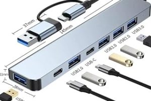 MAXGO 3011 7 in 1 USB/Type-C Hub, USB 3.0, USB 2.0, Çoklayıcı Adaptör, Gri — %90 İndirim | Amazon TR Fırsatı