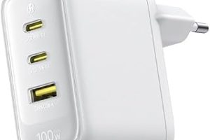 Baseus Enerfill GaN 100W 3 Portlu (2x Type-C + 1x USB-A) Hızlı Şarj Adaptörü, PD ve QC Destekli, MacBook, iPad, iPhone ve Notebook Uyumlu, Beyaz — %40 İndirim | Amazon TR Fırsatı