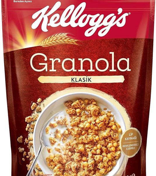 🚨 Kellogg’s Granola Klasik 340 gr,%56 Yulaf içerir,Lif Kaynağı,Antioksidan içerir,Tahıl Gevreği,Kahvaltılık Müsli,Atıştırmalık