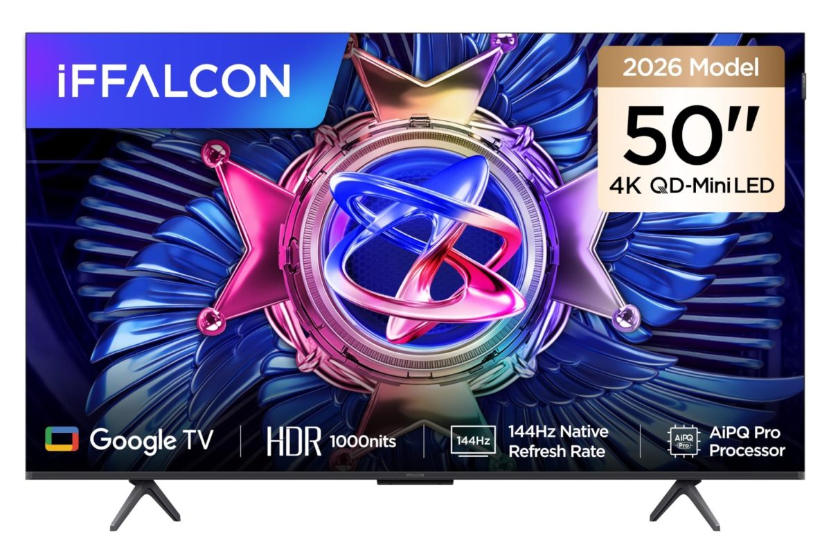 🚨 iFFALCON 50U95A 50 İnç Smart TV 4K QD-Mini LED Yüksek Parlaklık HDR 10+ Gaming Google TV, 144Hz Doğal Yenileme Hızı, ONKYO 2.1 Hi-Fi, Dolby Vision Atmos, MEMC, AI Modu, Game Master (2026 Modeli)