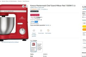 Karaca Mastermaid Chef Stand Mikser Red 1500W 5 Lt