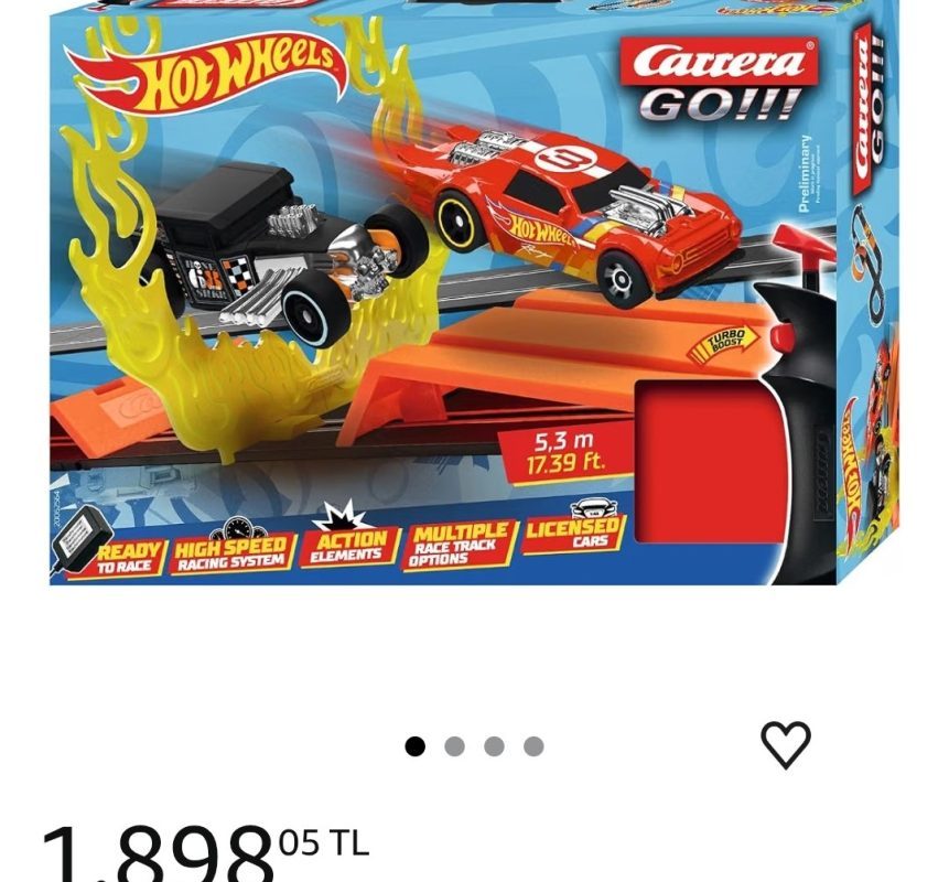Carrera, GO Hot Wheels 5.3 m, Slot Araba
