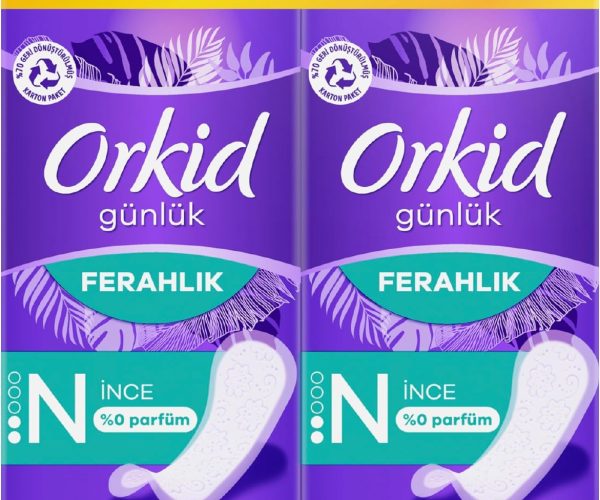 🛒 2 Adet Alımda! – Orkid Yaprak Günlük Ped Normal Süper Ekonomik Paket 100 Adet Ped — %35 İndirim