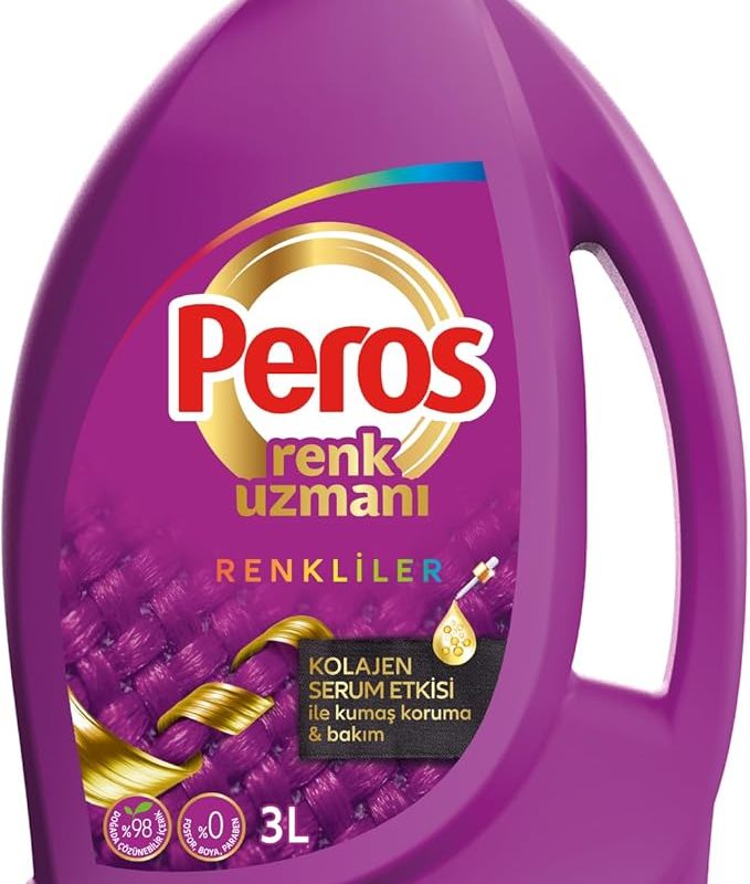 🚨 Peros Renk Uzmanı Renkliler Sıvı Bakım Deterajını 3000 ml — %50 İndirim
