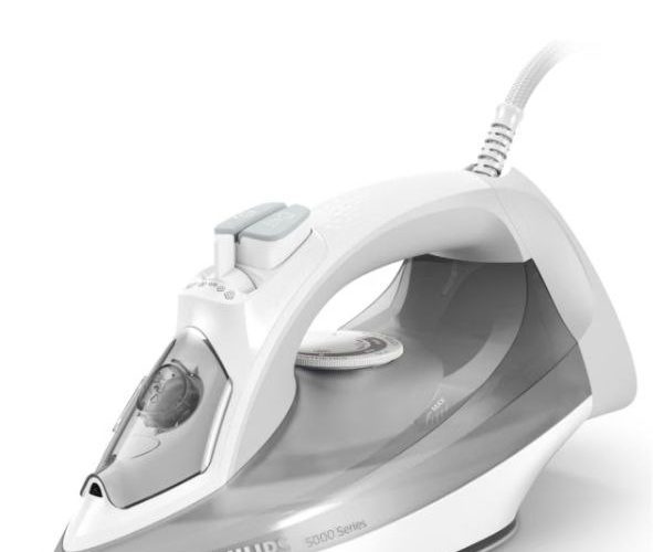 PHILIPS 5000 Serisi Buharlı Ütü – 2400W, 40g/dk Sürekli Buhar, 160g Şok, SteamGlide Plus Taban, Dahili Kireç Temizleme, Damlatmaz Sistem, Dikey Kullanım Özelliği (DST5010/10)