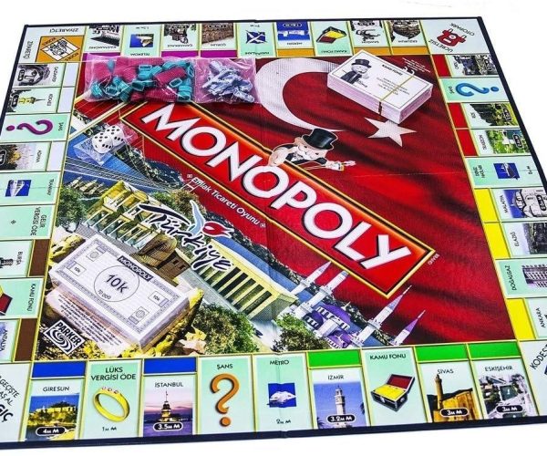 Monopoly Türkiye Sürümü Kutu Oyunu | Aileler ve Çocuklar İçin Eğlenceli Oyun | 8 Yaş ve Üzeri | 2-6 Oyuncu