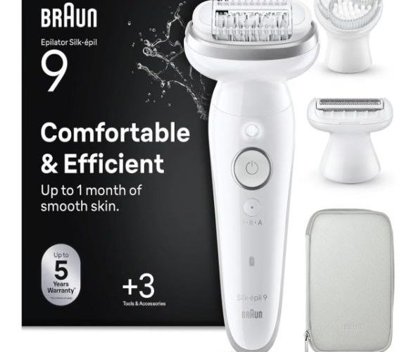 Prime Üyeleri için fırsat: Braun Silk·épil 9 Epilatör, Islak ve Kuru, Kalıcı Pürüzsüz Cilt, 9-061