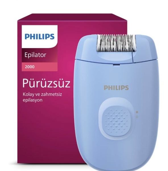 Fırsat: Philips Epilasyon Cihazı, Taşınabilir Kompakt Tasarım, Yıkanabilir Başlık, Kablolu, 4 Haftaya Kadar Pürüzsüzlük, Mavi Renk, BRE228/05