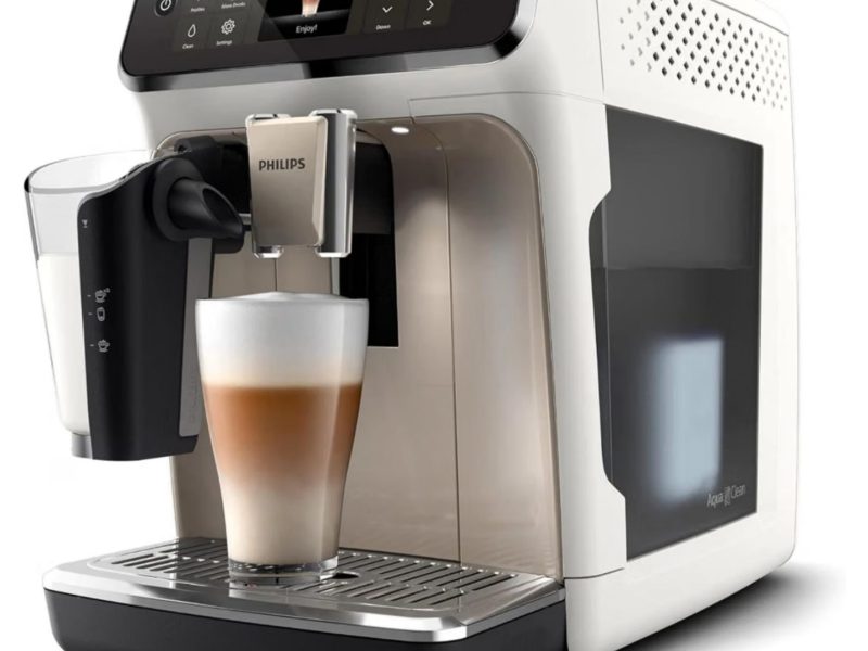Philips 5500 Serisi LatteGo Tam Otomatik Espresso Makinesi, 20 Sıcak ve Soğuk İçecek, Renkli Dokunmatik Ekran, SilentBrew Teknolojisi (EP5543/90)