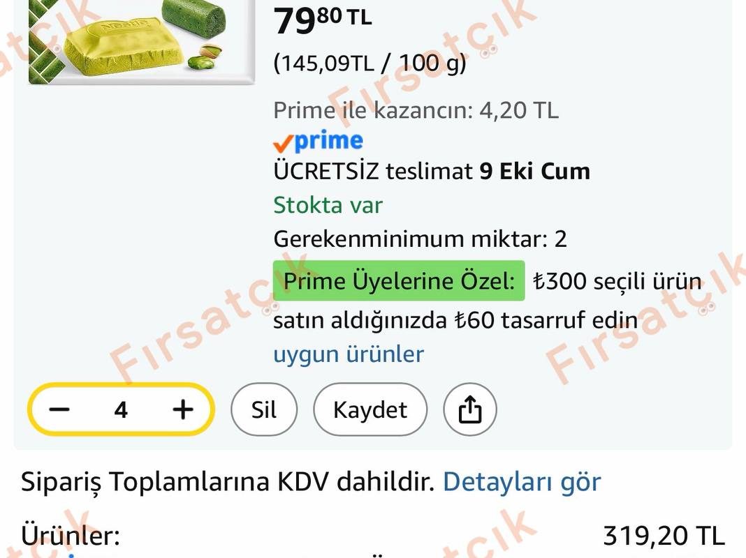 Nestle Damak Ezme Antep Fıstığı Parçalı Çikolata 55 gr — %1 İndirim