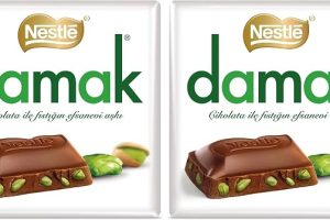 🚨 Nestlé Damak Antep Fıstıklı Sütlü Kare Çikolata 60 g, 1 Adet 2li paket — %23 İndirim