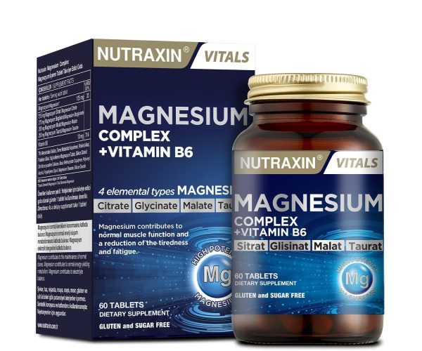 Nutraxin Magnesium Complex Gıda Takviyesi, 60 Tablet