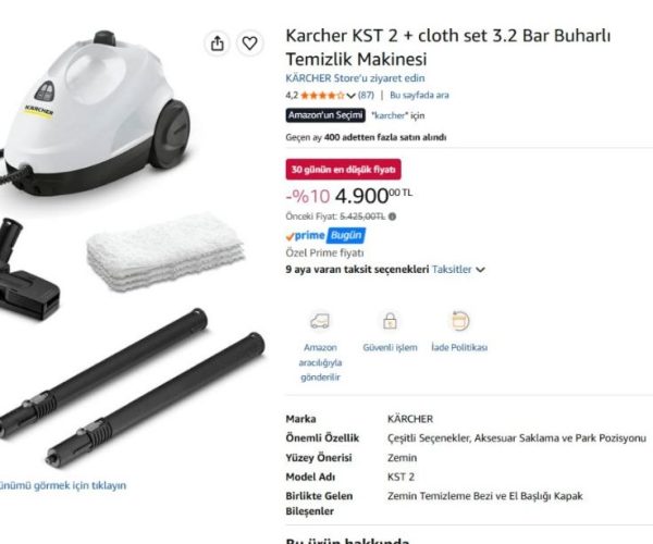 Karcher KST 2 + cloth set 3.2 Bar Buharlı Temizlik Makinesi