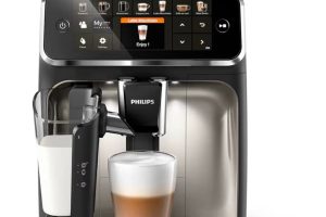 Philips 5400 Serisi Tam Otomatik Kahve Makinesi – LatteGo Süt Köpürtücü, 12 İçecek, Sezgisel Ekran, 4 Kullanıcı Profili, Krom (EP5447/90)