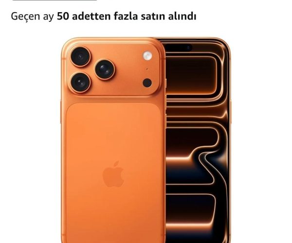 iPhone 17 Pro Max 512 GB:ProMotion teknolojisine sahip 6.9 inç ekran, A19 Pro Çip, Bir iPhone’da Şimdiye Kadarki En İyi Pil Ömrü, Pro Fusion Kamera Sistemi, Center Stage Ön Kamera;Kozmik Turuncu