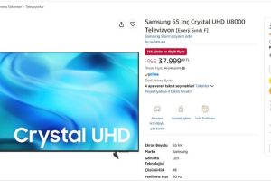 Samsung 65 İnç Crystal UHD U8000 Televizyon [Enerji Sınıfı F]