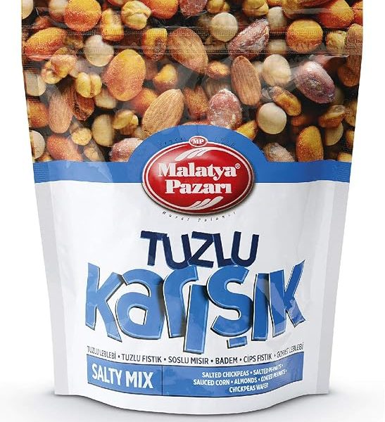 🚨 Malatya Pazarı Murat Palancı Tuzlu Karışık Bademli Kuruyemiş 125 gr A Kalite