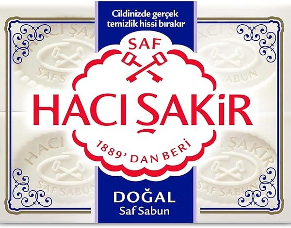 🚨 Hacı Şakir Doğal Geleneksel Beyaz Sabun (4 Adet)