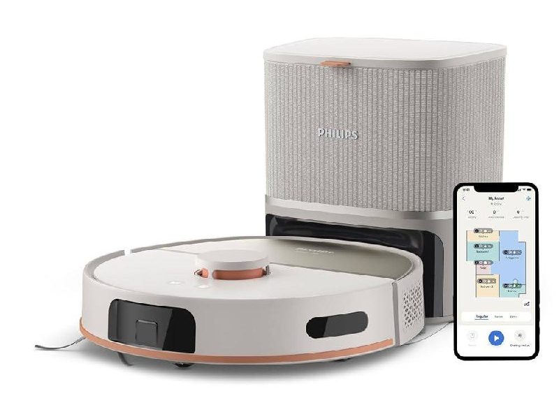 Philips 5000 Serisi Islak Kuru Robot Süpürge, Yüksek Emiş Gücü, Uzun Çalışma Süresi, 200 dk’ya Kadar Şarj, HomeRun, Otomatik Boşaltma İstasyonu, Beyaz (XU5100/20)