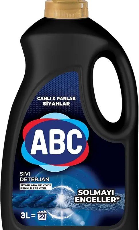 ABC DETERJAN Sıvı Çamaşır Deterjanı Siyahlar 3 L