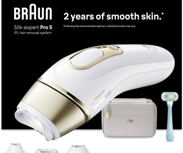 🛍️ Braun IPL Silk·expert Pro 5, Evde Lazerle Tüy Alma, Çanta, Gillette Venus, 3 Başlık, PL5351 — %92 İndirim