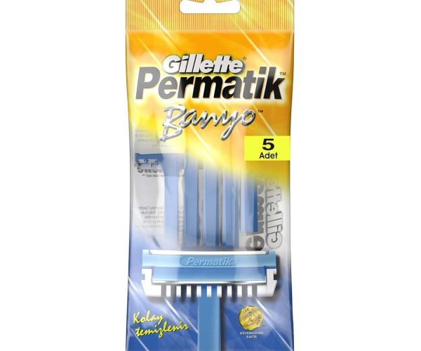 🛍️ Gillette Permatik Banyo Kullan At Erkek Tıraş Bıçağı 5 Adet — %25 İndirim