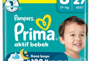 🚨 Prima Bebek Bezi Aktif Bebek Süper Paket 8 Beden 27 Adet — %50 İndirim