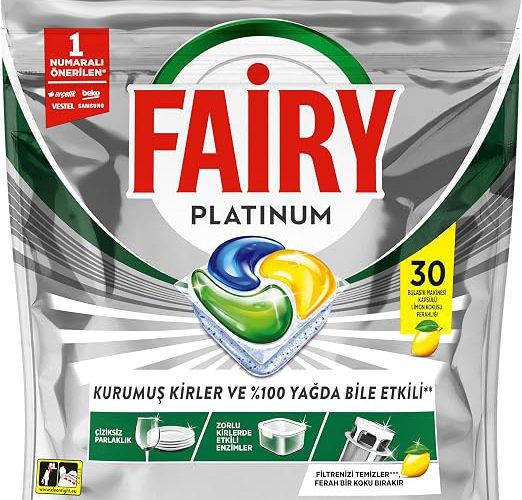 🚨 Fairy Platinum Bulaşık Makinesi Deterjanı Kapsülü/Tableti 30 Yıkama — %25 İndirim