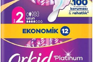 🚨 Orkid Platinum Hijyenik Ped Uzun (Boy 2) Ekonomik Paket 12 Adet Ped — %25 İndirim