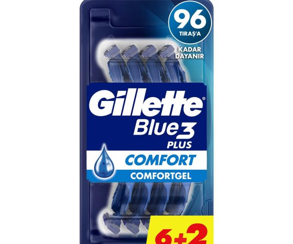 🚨 Gillette Blue3 Comfort Kullan At Erkek Tıraş Bıçağı 8 Adet — %50 İndirim