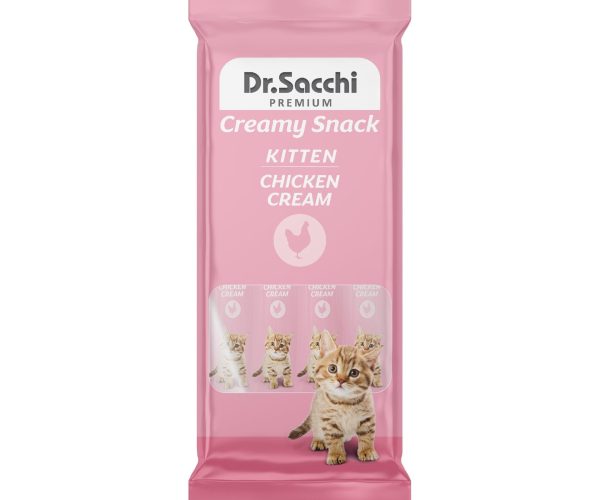 🚨 Dr.Sacchi Kedi Ödül Sıvı Kitten Chicken Kedi Maması 4’lü