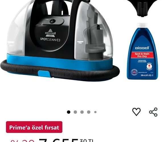 Bissell spotclean C3 halı koltuk yıkama ve leke çıkarma makinesi