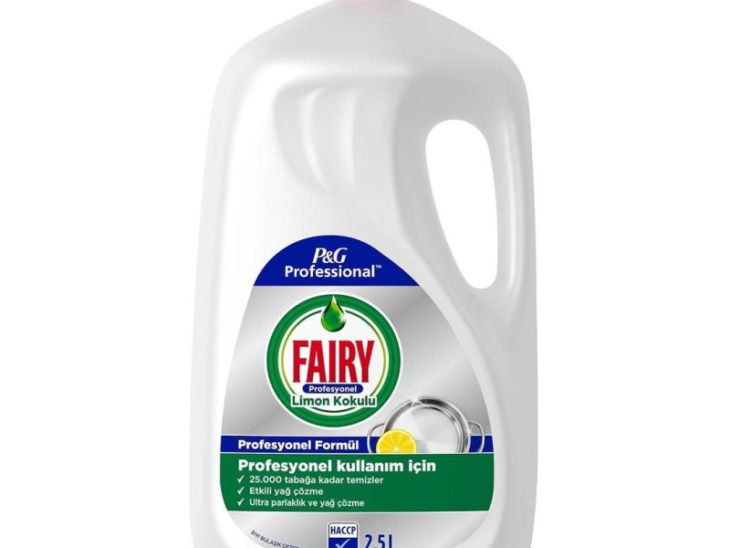 🛍️ Fairy Profesyonel Sıvı Bulaşık Deterjanı Elde Yıkama Limon Kokulu 2.5 L, Pack of 1 — %25 İndirim