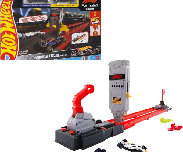 🛒 Hot Wheels F1 Hızlı Başlangıç Pisti- Yenilenen Arabalar, 1:64 ölçekli Oracle Red Bull Racing ve Visa Cash App Racing Bulls Formula 1 Takımı araçları, JNN35 — %45 İndirim